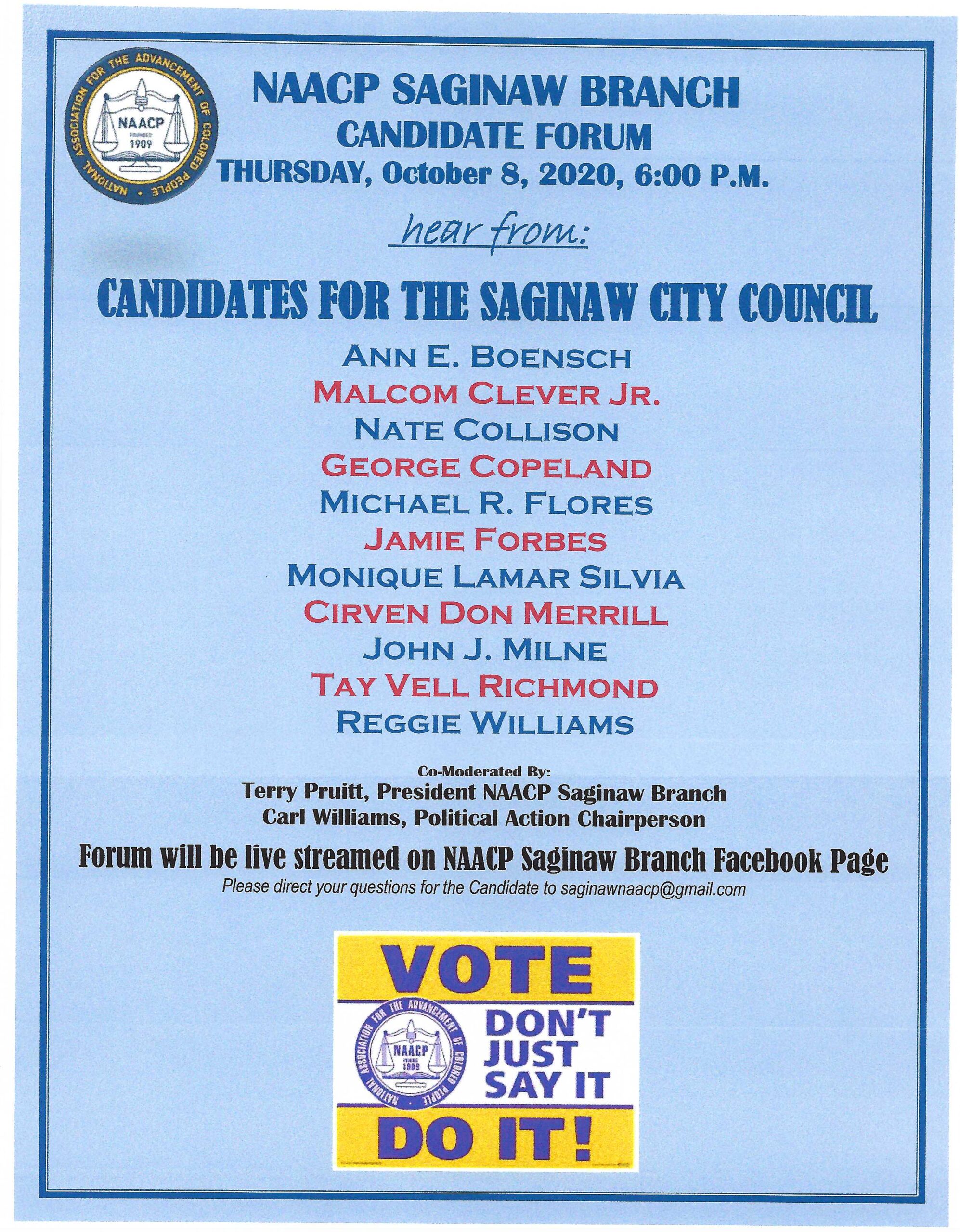 Candidate Forum Announcement 2020 City Council ou